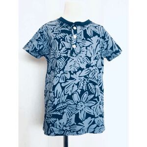 crewcuts 4/5 EVERYDAY Blue Cotton Print Henley Shirt BUY 2 GET 1 FREE
